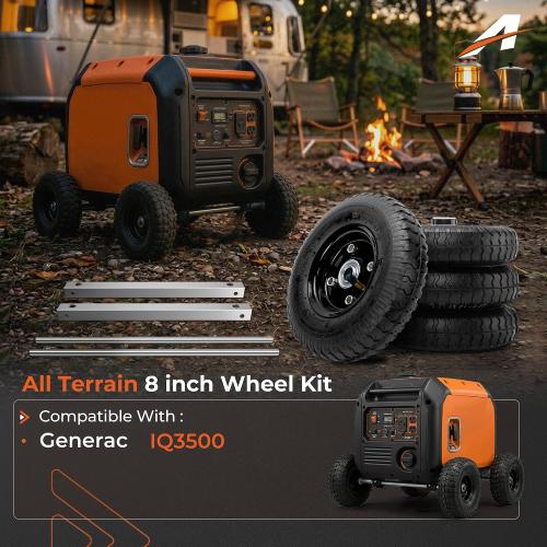 All Terrain Wheel Kit,Cart for Generac iQ3500 with Puncture-Resistant Pneumatic Puncture-Resistant Pneumatic Tires (4 Packs)