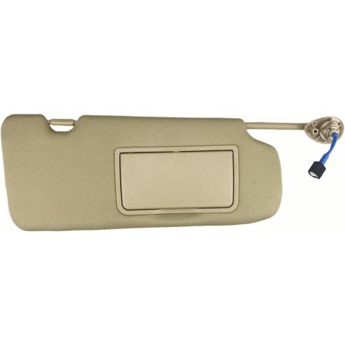 Pair of Left and Right Sun Visor with Holders for Honda CR-V CRV 2017 2018 2019 2020 2021 2022 with Light Sunroof Windshield Sunshade Replacement (Beige Color)