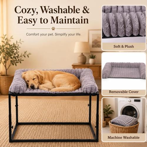 Adjustable Bedside Dog Bed for Small Dogs
