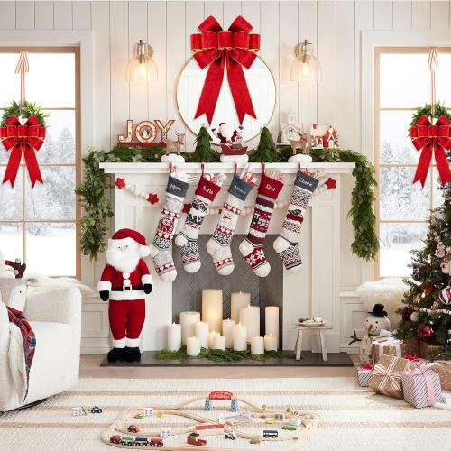 1Pack Large Christmas Bows Velvet Red Bows Holiday Red Christmas Bows Decorations for Wreath Velvet Bows Decor for Christmas Tree Topper, Front Door, Outdoor(14 * 12 inch)