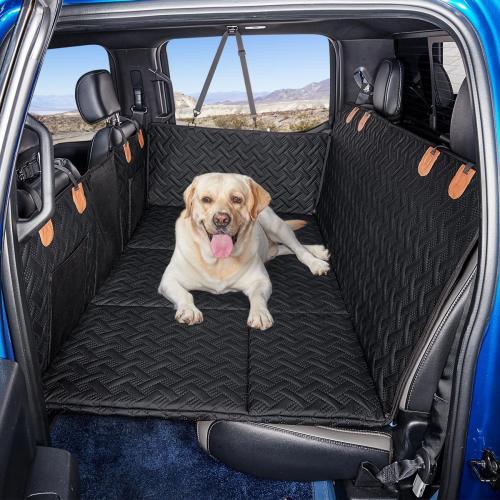 Dog Back Seat Extender for Truck,Truck Dog Seat Cover Back Seat,Dog Hammock for Truck,Hard Bottom Seat Extender,Pet Seat Covers for F150/RAM1500/Silverado