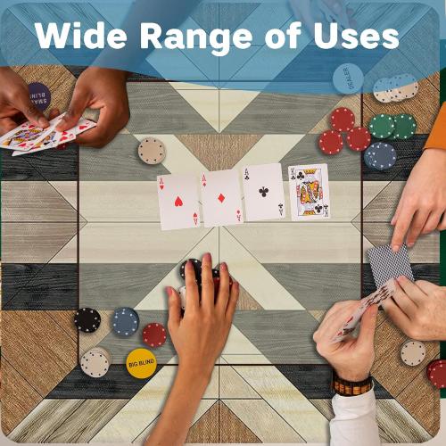 Boho Western Aztec Mahjong Mat for Table 31.5 X 31.5 in, Mahjong Gifts for Women, Country Southwest Western Cowboy Anti-Slip Cover Tablecloth for Poker Board Card Tile Game