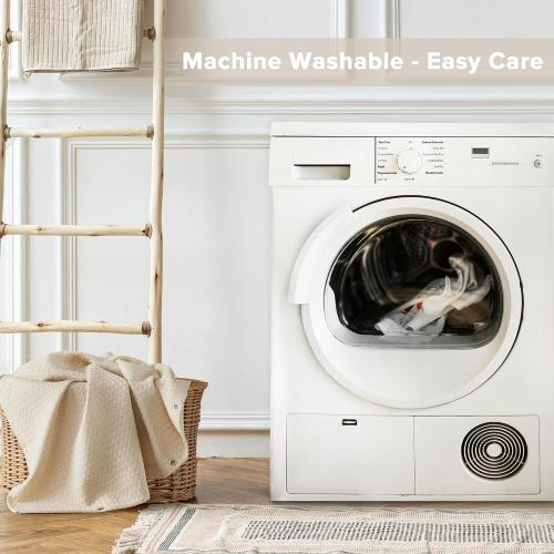 Madison Park Arbor Waffle Extra Long Shower Curtain, 72 x 84, Beige Solid