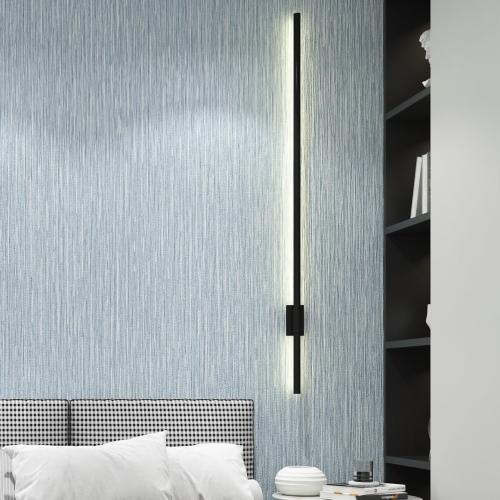 Haimin Grasscloth Wallpaper Textured 24in X 393in Fabric Contact Paper Light Blue Wall Paper Textured Linen Peel and Stick Self-Adhesive Thick Vinyl Embossed Film Wallpaper