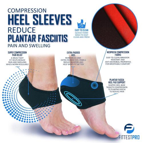 Plantar Fasciitis Foot Pain Relief 14-Piece Kit – Premium Planter Fasciitis Support, Gel Heel Spur & Therapy Wraps, Compression Socks, Foot Sleeves, Arch Supports, Heel Cushion Inserts & Grips
