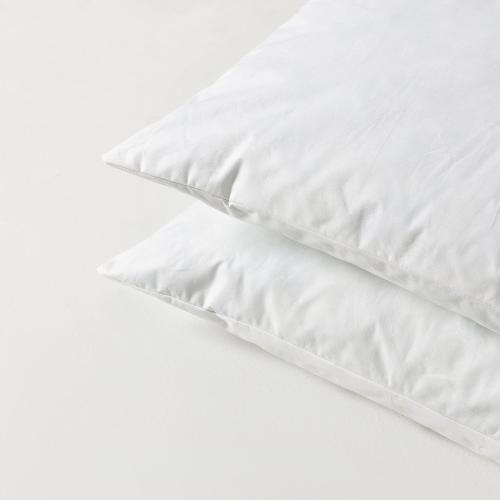 basic home 18x18 Pillow Inserts-Shredded Latex Memory Foam Fill-High Density Throw Pillow Inserts with Long Support-Home Couch Hotel Collection-Cotton Fabric-2 Pack