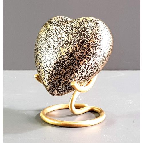 Esplanade Heart Shape Cremation Urn Memorial Container Jar Pot | Metal Urns | Memorial Keepsake Urns