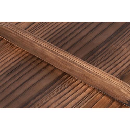 Craft Wok Lid for 14-Inch Woks Traditional Wooden Flat Cover Asian Cookware / 732W323-14in