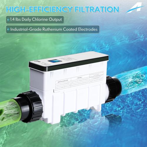 Salt Cell EC-520554 Chlorine Generator Compatible with Pentair IntelliChlor IC20 Salt Cell for Swimming Pools up to 20000 Gallons