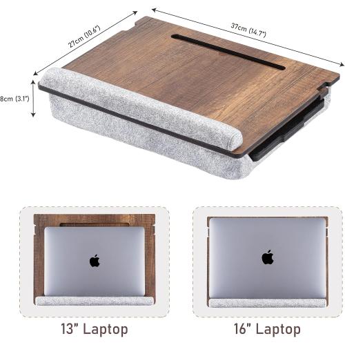 Lap Desk for Laptop - Laptop Tray with Cushion, Portable Lap Desk for Lap, Adjustable Lapdesk, Couch Lap top Table for Work, Ergonomic Lap top Stand for Bed