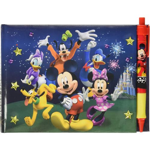 Disney Mickey and Friends Deluxe Autograph Book with Pen