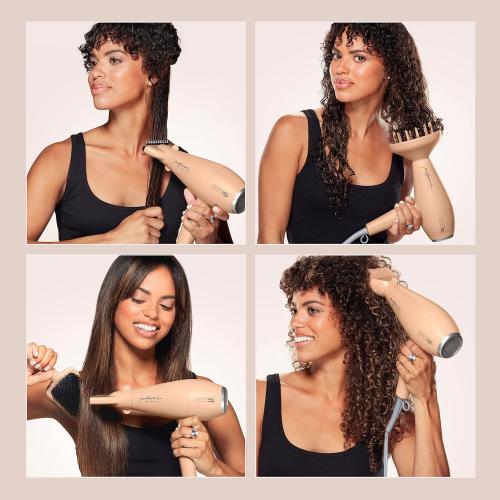 Conair Infiniti Pro Hair Dryer with Diffuser plus 3 Other Attachments | Performa Series Hair Dryer | Blow Dryer with Professional Performance Motor | Blush Pink