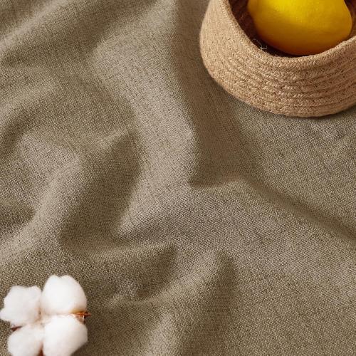 RYB HOME Linen Textured 100% Blackout Curtains for Bedroom, Insulating Energy Saving Window Curtains for Living Room Dining Patio Sliding Glass Door, Wide 52 x Long 84 inch, Burlap, 2 Panels