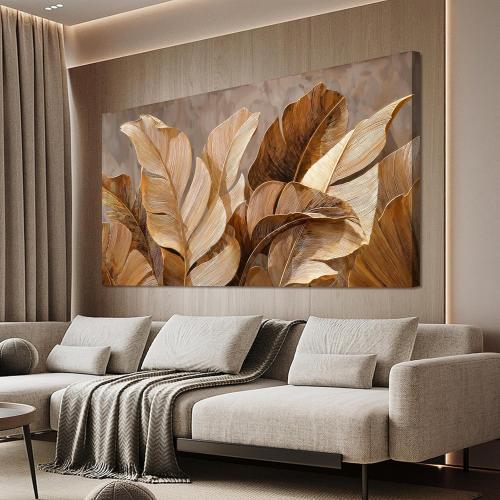 Dimpaga Canvas Wall Art Decor Artwork for Wall Decor Wall Art Pictures for Living Room Botanical Wall Art Prints Brown Modern Wall Art Decorations Artwork for walls Bedroom Office Decor 20 X 40