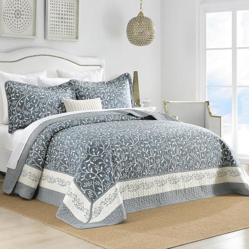 DDUOXIN Lightweight King Bedspread 120x120 - 100% Cotton Reversible Oversized King Quilt