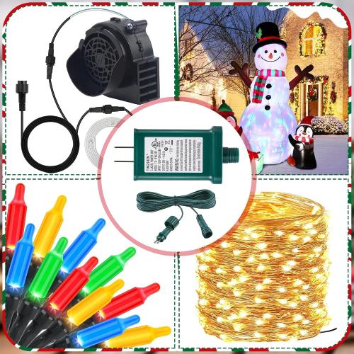 Meonum LED Power Supply, UL Certification Transformer Replacement Class 2 Power Supply with 3 Meter 2 Pin Extension Cable, Low Voltage Transformer US Plug Adapter for Christmas Tree Light(TS-18WL29V)