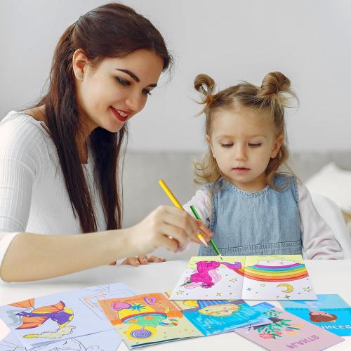 JOYIN 24 Pack Coloring Books for Kids Ages 4-8, Bulk Mini Coloring Book for Party Favors, Goodie Bags Stuffers for Kids | Birthday Party Gifts | Classroom Travel Activity | Stocking Stuffers