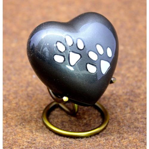 eSplanade cat Dog pet Cremation Mini Heart urn Keepsake Memorial | Small urn for Ashes Funeral Burial