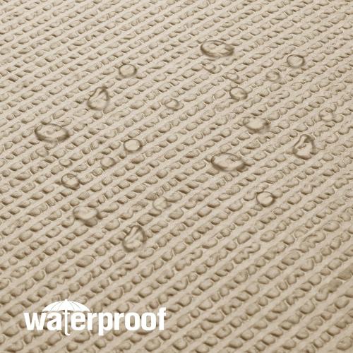 Shower Curtain, Embossed Textured Fabric Shower Curtain for Bathroom - Soft Cloth & Hotel Spa Luxury, Water Repellent, Machine Washable Shower Curtain