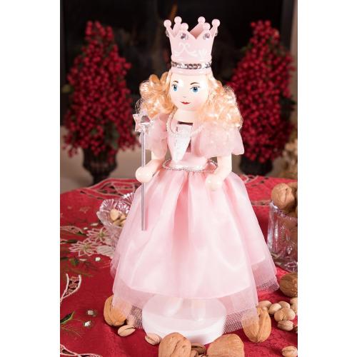 Clever Creations Sugar Plum Fairy 14 Inch Traditional Wooden Nutcracker, Festive Christmas Décor for Shelves and Tables