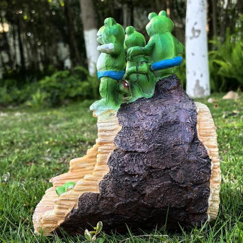 Decorative Gutter Downspout Extensions Statue,3 x 4 Downspout Extension Sculpture,Frog Decorative Rain Gutter Downspout Extension Figurine Decor Sculpture for Lawn Yard