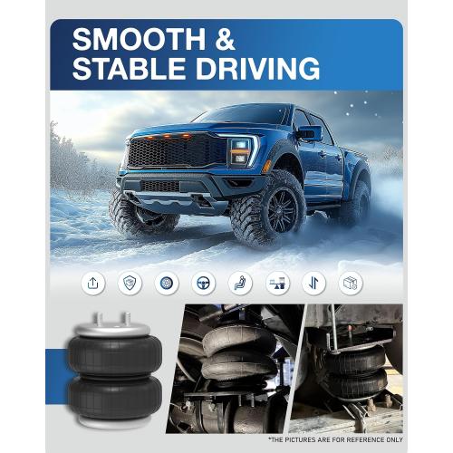 TOPICK Air Bags Suspension Kit for 2015-2025 Ford F150 2WD & 4WD | Rear Air Bags for Trucks, 5000 lbs of Load Leveling Capacity, Air Spring Kit, Replaces Firestone Ride-Rite 2582