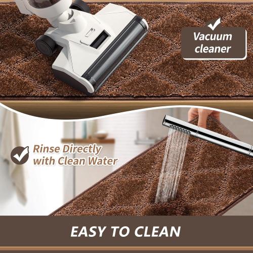 9.5x36 Stair Treads for Wooden Steps Indoor, 15 Pcs Non Slip Peel and Stick Carpet Stair Treads, Washable & Reusable Self Adhesive Stair Runner Rug for Kids Elders Pets - Brown