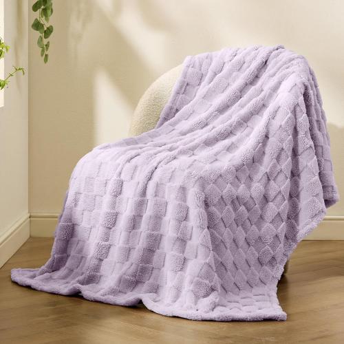60x80 Lavender Bedsure GentleSoft Twin Blanket for Bed Lavender Fog - Super Soft Cozy Blankets for Women Men Girls, Cute Fuzzy Fleece Throws for Bedroom Couch, 60x80 Inches