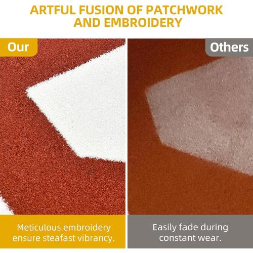 Baseball Batting Mat, Softball Hitting Mat, Upgraded Anti-Slip Matt with Stitched Embroidery Turf, Softball Baseball Training Matt with Home Plate Batters Box for Indoor Outdoor