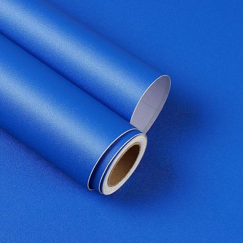 YENHOME 118x30 Inch Wide Royal Blue Contact Paper for Cabinets Solid Blue Wallpaper Removable Wall Paper for Classroom Bulletin Board Paper Blue Self Adhesive Wallpaper Matte Textured Vinyl Paper
