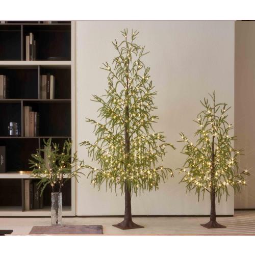 Hairui Lighted Christmas Norfolk Pine Tree 416 LED Fairy Lights 6FT Plug in, Faux Pine Tree Lights for Indoor Outdoor Home Holiday Decoration