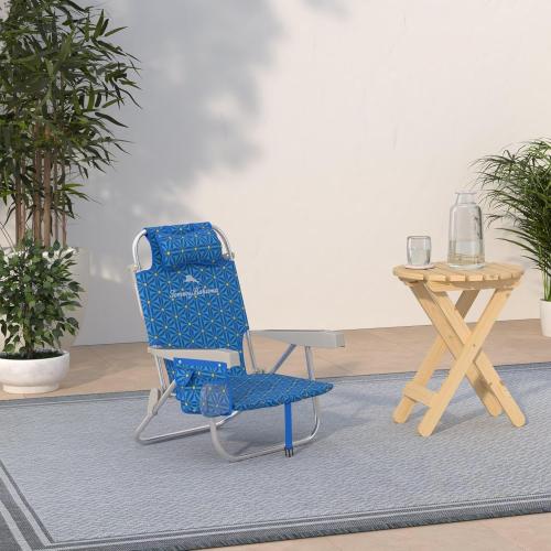 Tommy Bahama 2020 Backpack Cooler Chair with Storage Pouch and Towel Bar