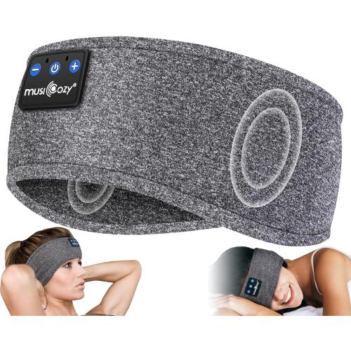 MUSICOZY Sleep Headphones Bluetooth Headband, 14 Hours Playtime, Sports Sweat Resistant with Hi-Fi Stereo for Workout Running