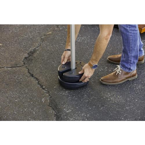 US Weight 30 Pound Canopy Weight Set of 4 with No-Pinch Design - Easy Installation and Removal to Secure Tents, Canopies, and Umbrellas at Outdoor Events