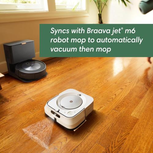 iRobot Roomba j7  (7550) Self-Emptying Robot Vacuum – Uses PrecisionVision Navigation to Identify & Avoid Objects Like Socks, Shoes, & Pet Waste, Smart Mapping, Self-Empty for Up to 60 Days