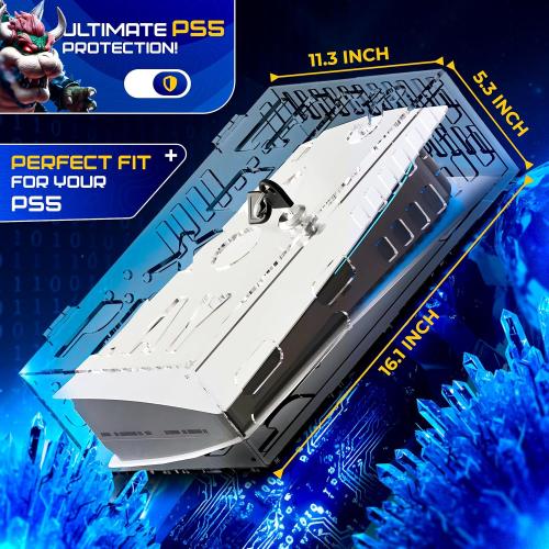 Skywin PS5 Console Lock Box for Parents - Manage Kids Playtime with Acrylic Display Case for PlayStation 5 - Secure Locking Box for PS5, Slim & Pro - Supports Healthy Screen Habits