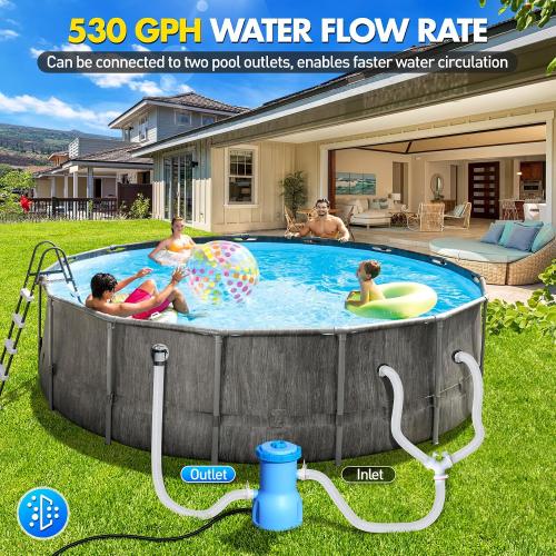 Basic Series 530 GPH Above Ground Pool Filter Pump