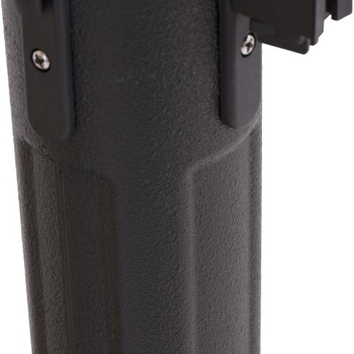US Weight Sentry Stanchion with Retractable Belt, Easy Connect Assembly, Black, 6.5' Belt (2 Pack)