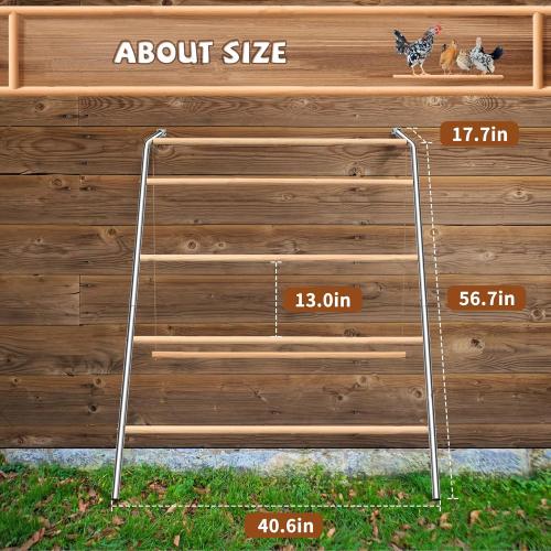 Silver Chicken Roosting Bars with Swing,Chicken Perch Bars for Coop,Chick roosting Perch,Backyard Poultry Toys,Hen Swing with Frame,Perfect for Backyard Poultry Easy Installation & Cleaning