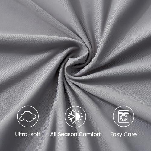Cozy Bliss Premium Cooling Sheet Set Queen Size, Q-Max>0.4, 3PCS No Flat Sheet with 2 Pillowcases, Breathable Fitted Sheet for Hot Sleepers & Night Sweats, Deep Pocket Up to 18 Inches, Dark Grey