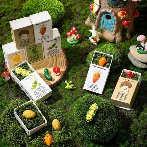 75 Set Bulk Employee Appreciation Gift for Social Worker Coworker Office Thank You Small Funny Desk Pets Cute Resin Ornament Party Favor Positive Volunteer Emotional Card Box (Mushroom)