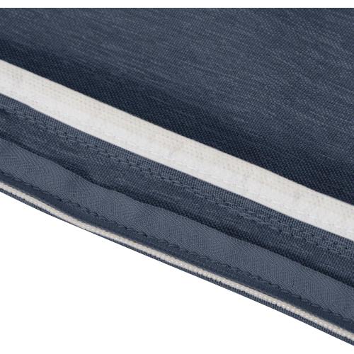 fadeSafe Water-Resistant 22x22x3  Inch Square Patio Dining Seat Cushion Cover, Heather Indigo, Patio Furniture Cushion Covers