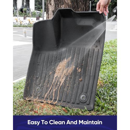 All Weather Car Floor Mats for Nissan Murano: 2025 2026 for SV SL Platinum, Custom Fit for Murano 1st & 2nd Row Floor Liners, Heavy-Duty Anti-Slip Black Rubber Accessories