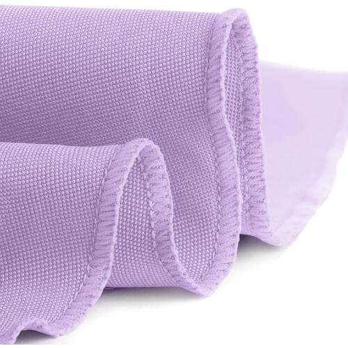 Gee Di Moda Round Tablecloth - 70 Inch Lavender Round Table Cloth for 24 to 48 Inch Round Tables - Heavy Duty Washable Fabric - for Buffet Table, Holiday Party, Dinner, Wedding & Baby Shower