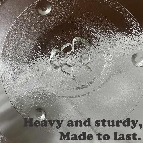 10 1/2 Inches Replacement Microwave Glass Plate Compatible with Hamilton Beach 252100500497, HB-P90D23, Microwave Glass Turntable Compatible with GE, Sunbeam, Emerson P23, Replace Part #252100500497