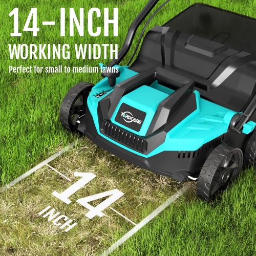 2-in-1 Scarifier and Dethatcher – Deep Soil Revitalization with High-Torque Motor, Adjustable Depth Control, Dual Safety Switch & Removable 10.5-Gallon Thatch Bag