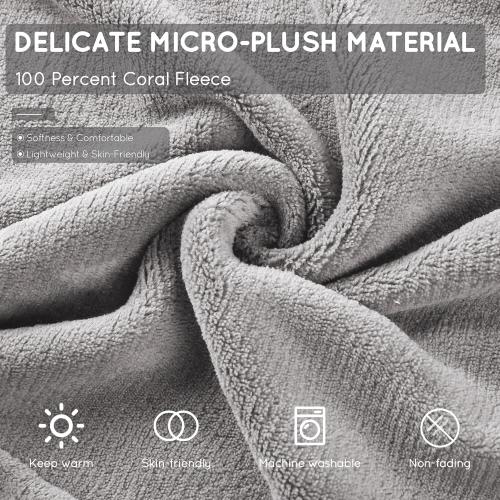 Size 72x84 Color Grey Electric Heated Blanket 72x84 Full Size with 4 Heating Levels and 10 Hours Auto-Off Large Oversized Heating Blanket with Soft Plush Fabric for Bedding - Gray