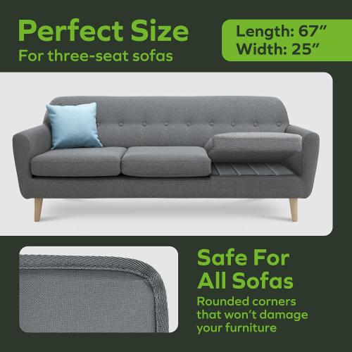 BEN'SHOME Heavy Duty Couch Cushion Support Board – Instantly Repair Sagging Deep Sofa Seat | 25 x 58-67 | .5 Furniture Grade Wood Under Cushions Insert, Anti-Slip, Extend Sofas & Couches Life