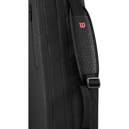WILSON Clash V3 Super Tour Tennis Racket Bags - Black/Infrared