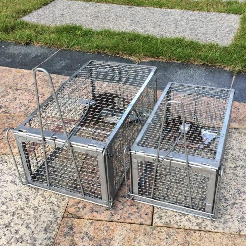 Kensizer Humane Rat Trap, Chipmunk Rodent Trap That Work for Indoor and Outdoor Small Animal - Mouse Voles Hamsters Live Cage Catch and Release 1-Pack Small 10.5 L x 5.5 W x 4.5 H